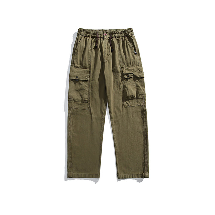 Herren Leichte Utility-Cargohose aus Baumwollmix mit Elastikbund, Kordelzug und Mehrfachtaschen Echo Archiv