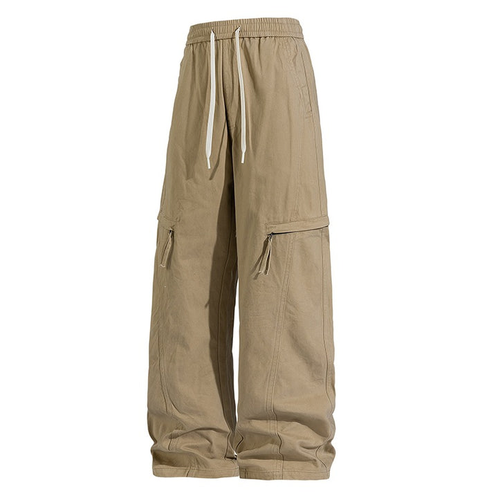 Herren Weite Cargo-Jogginghose im Baggy‑Schnitt mit Kordelbund & Mehrfachtaschen Echoarchiv