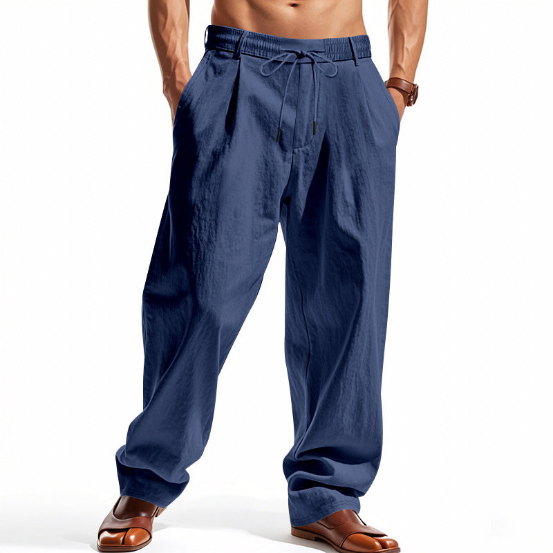 Herren lässige Comfort-Hosen mit elastischem Bund Echoarchiv