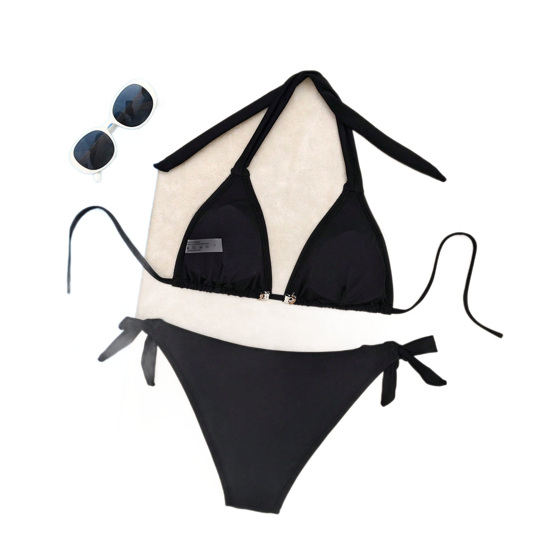 Damen Triangel-Bikini mit dekorativen Muscheln und Spitze Echo Archiv