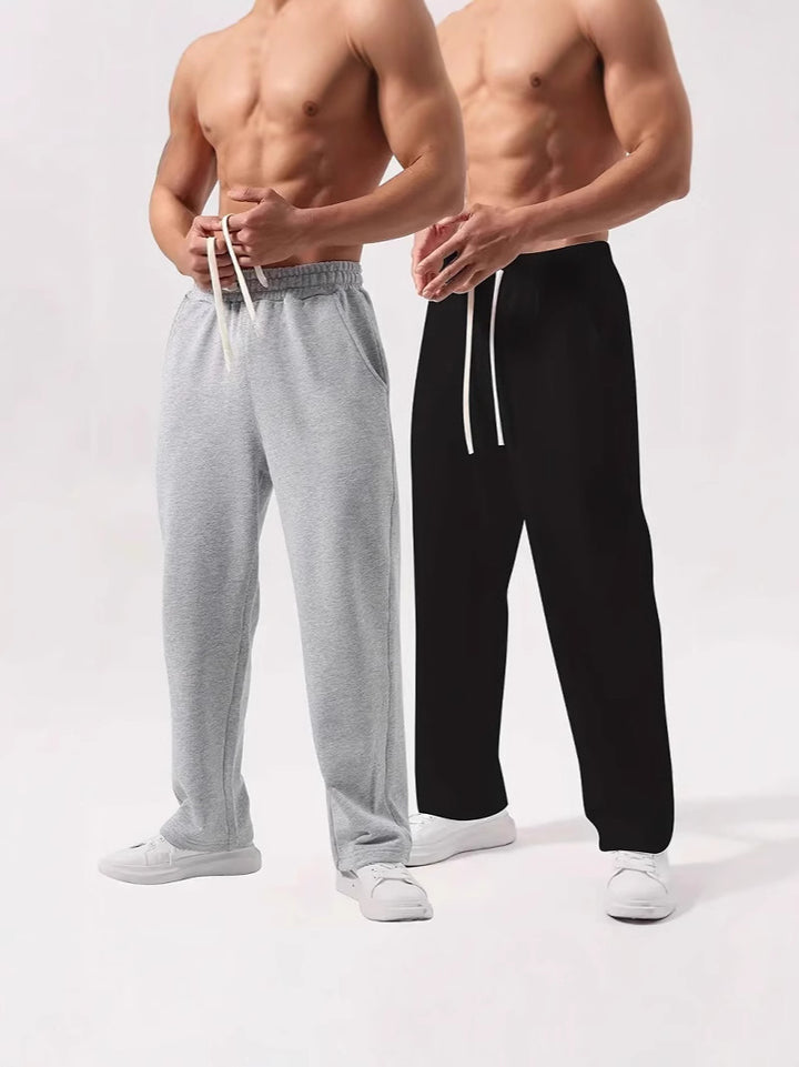 Herren nan locker sitzende Jogginghose aus Baumwollmischung mit elastischem Bund und Seitentaschen Echo Archiv