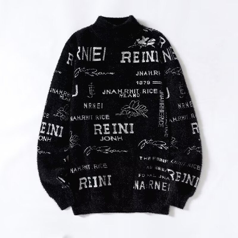 Damen Kuscheliger Oversized Pullover mit hohem Kragen Echoarchiv