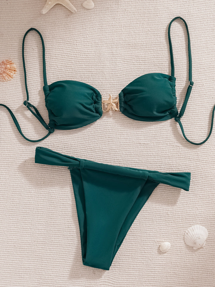 Damen Push-Up Bikini mit glamourösem Gold-Detail Echo Archiv