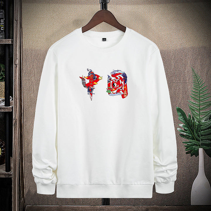 Herren Rundhals-Sweatshirt mit detailreichem Grafikprint Echo Archiv