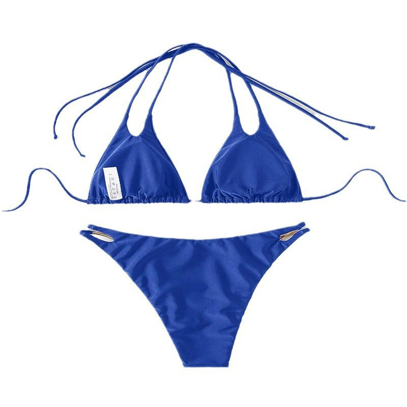 Damen Triangel-Bikini mit modernen Cut-Outs und goldenen Akzenten Echo Archiv