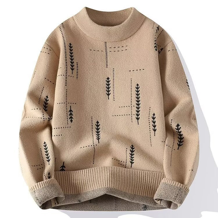Damen Modischer Strickpullover mit floraler Applikation Echoarchiv