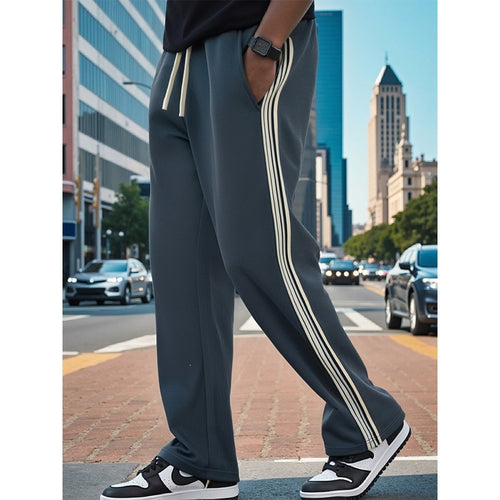 Herren Sportliche Freizeithose mit Kontraststreifen Echo Archiv