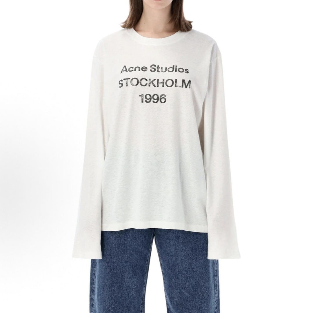 Herren Langarm-Shirt mit Logo‑Print und Rundhalsausschnitt Echo Archiv