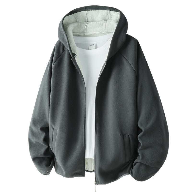 Unisex Fleecejacke mit Teddyfutter und Kapuze Echoarchiv