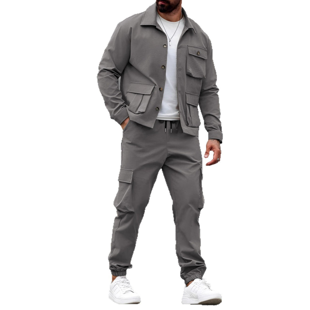 Herren urbane Cargo-Jacke mit praktischen Taschen und elastischem Bund Echoarchiv