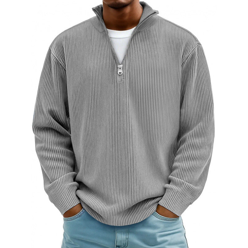 Herren Modischer Sweatpullover mit Reißverschluss Echoarchiv