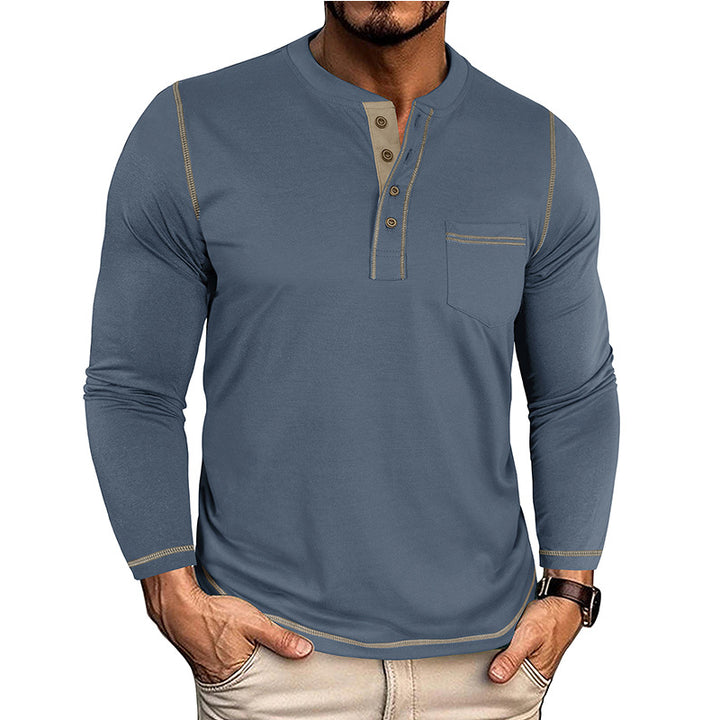 Herren Langarmhemd mit Knopfleiste Echoarchiv