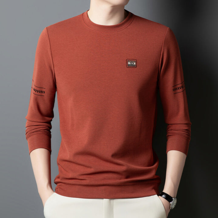 Herren Langarmshirt mit modischem Schnitt und feinen Akzenten Echoarchiv