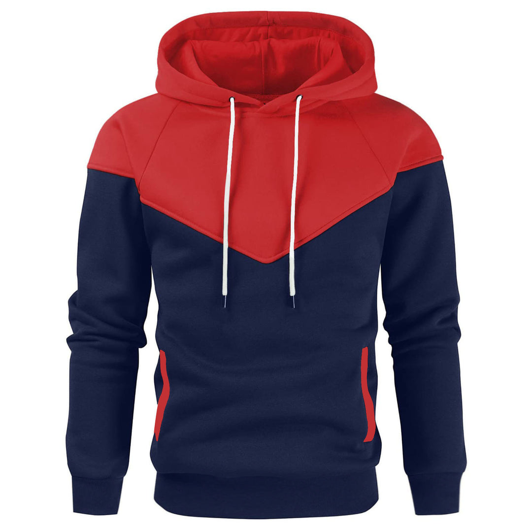 Herren modischer Hoodie mit innovativem Patchwork-Design Echoarchiv