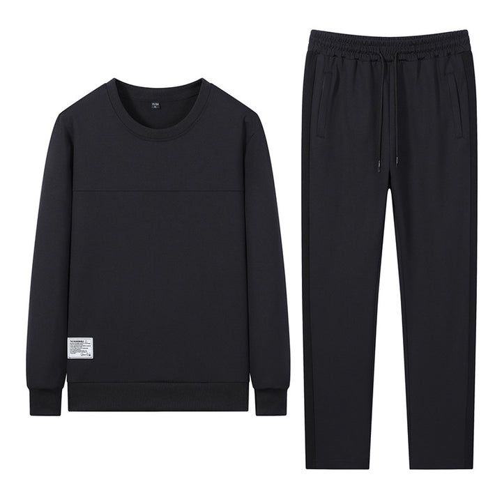 Herren Freizeit Trainingsanzug mit Reißverschluss Bomber, Rundhals Sweatshirt und elastischen Jogginghosen – Marzano