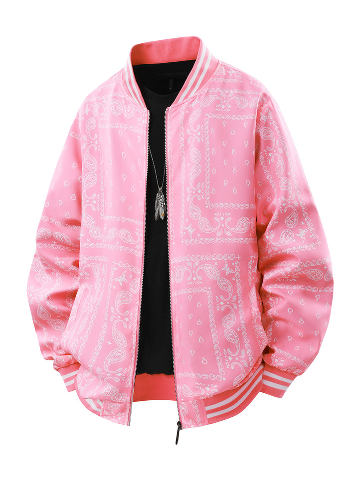 Herren Coole Bomberjacke mit Paisleymuster Echo Archiv
