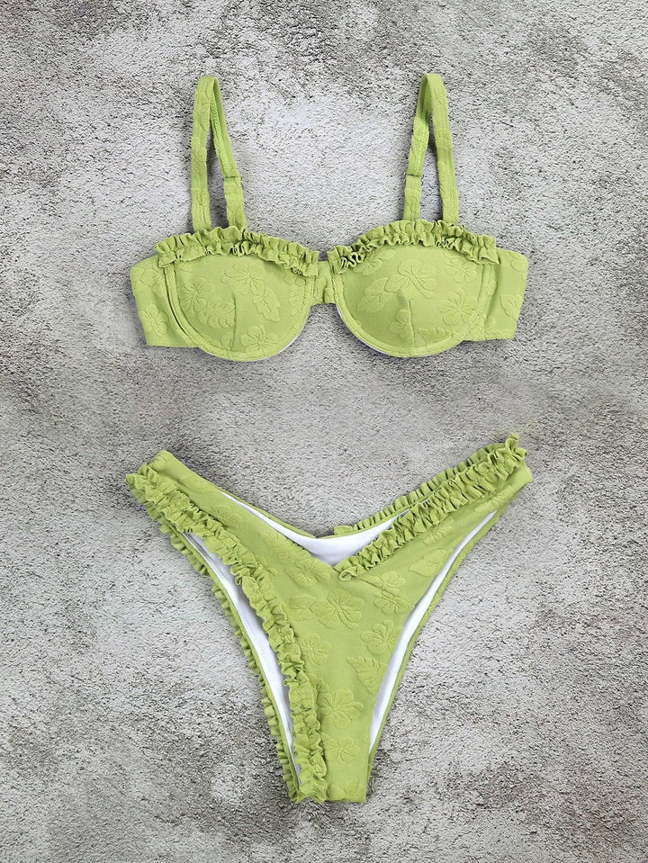 Damen Triangel-Bikini mit funkelndem Glitzereffekt und charmantem Stern-Detail Echo Archiv