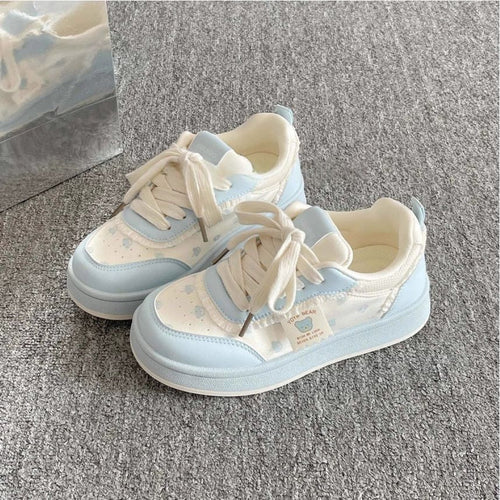 Damen Sportliche Sneaker mit niedlichem Tiermotiv und elastischen Schnürsenkeln Echo Archiv