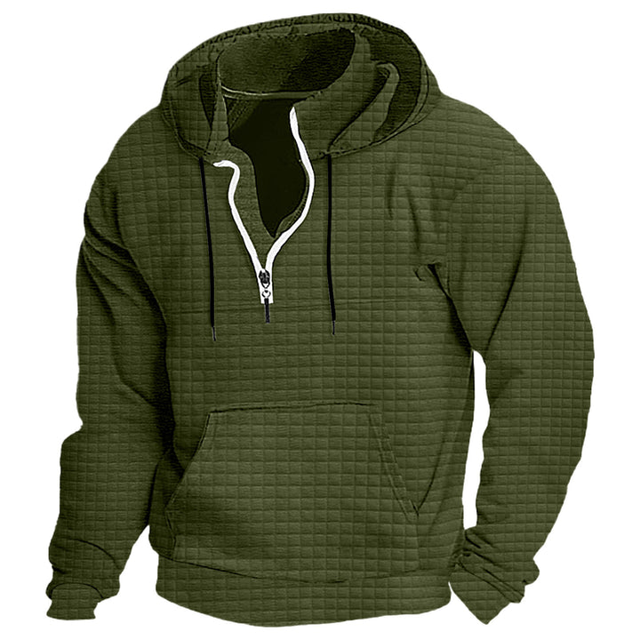 Herren Kapuzenpullover mit strukturiertem Design und praktischem Reißverschluss Echoarchiv