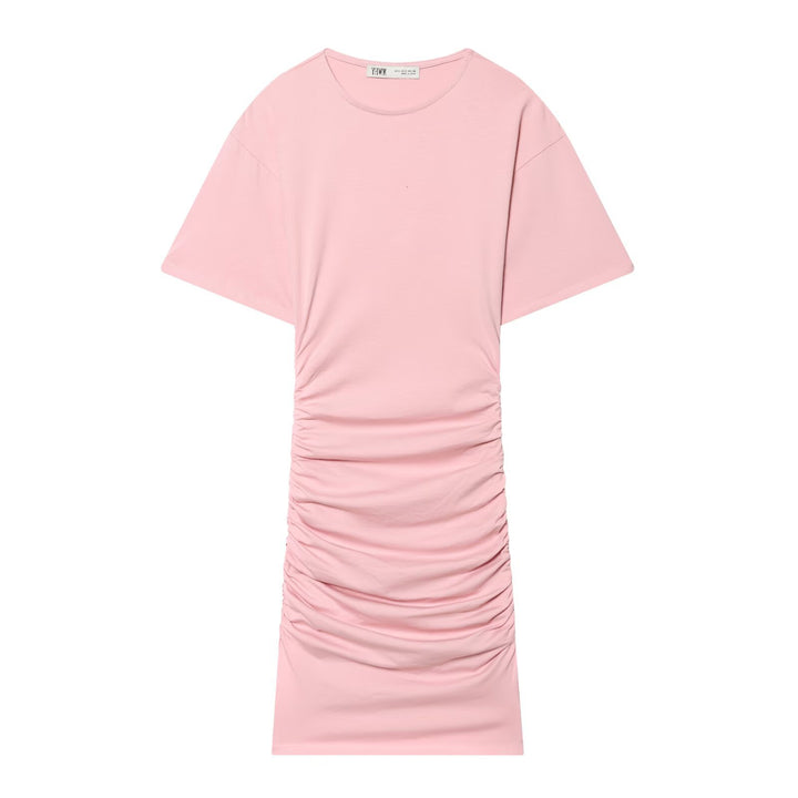 Damen Midikleid mit eleganter Raffung und weitem Kurzarm Echo Archiv