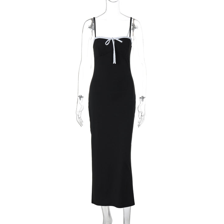 Damen Schickes Casual-Midikleid mit verstellbaren Spaghetti-Trägern Echo Archiv