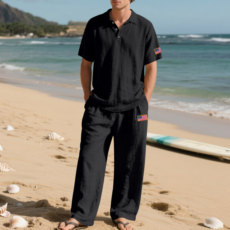 Herren lässiges Strand-Outfit aus leichtem und atmungsaktivem Stoff Echoarchiv