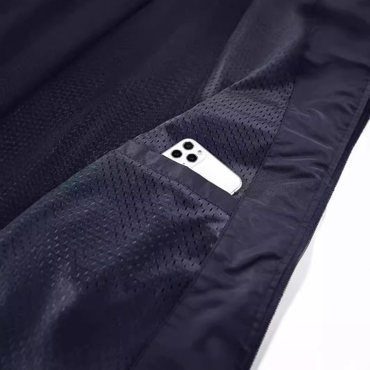 Herren Angler- und Reiseweste mit perforiertem Innenfutter, verdeckten Reißverschlusstaschen und verstellbarem Saum – Marzano