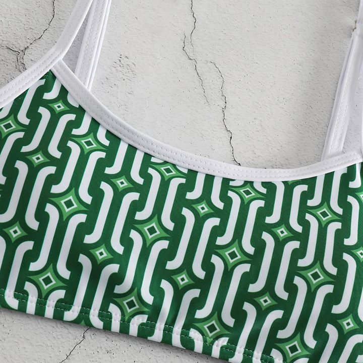 Damen Bikini-Set mit verträumtem geometrischem Muster Echo Archiv