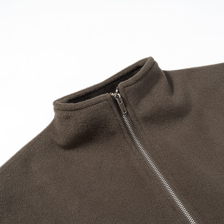 Damen kurz geschnittene Fleecejacke mit Stehkragen und durchgehendem Reißverschluss Echo Archiv