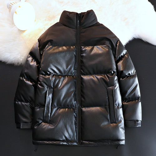 Unisex Wattierte Oversize-Steppjacke mit Stehkragen und verdecktem Reißverschluss Echo Archiv