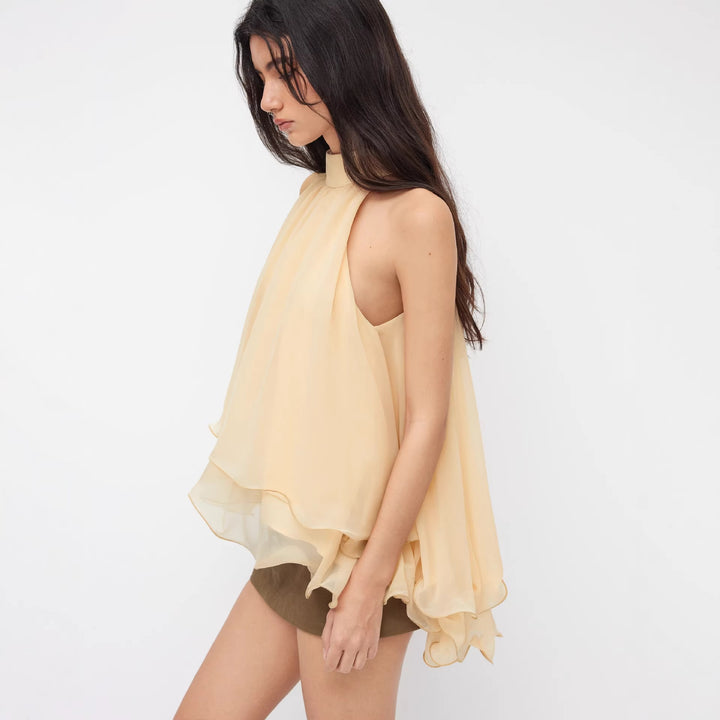 Damen Schwingender Chiffon-Rock mit Schleifenverschluss Echo Archiv