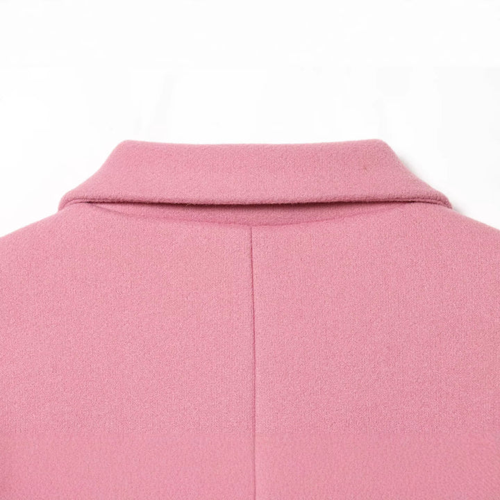 Damen Kurzer Oversize-Mantel mit üppigem Kunstfellkragen Echoarchiv
