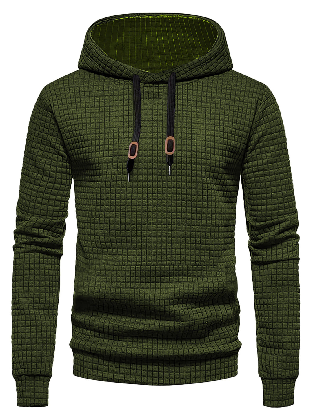 Herren Design-Hoodie mit hochabschließendem Kragen und strukturiertem Gewebe Echoarchiv