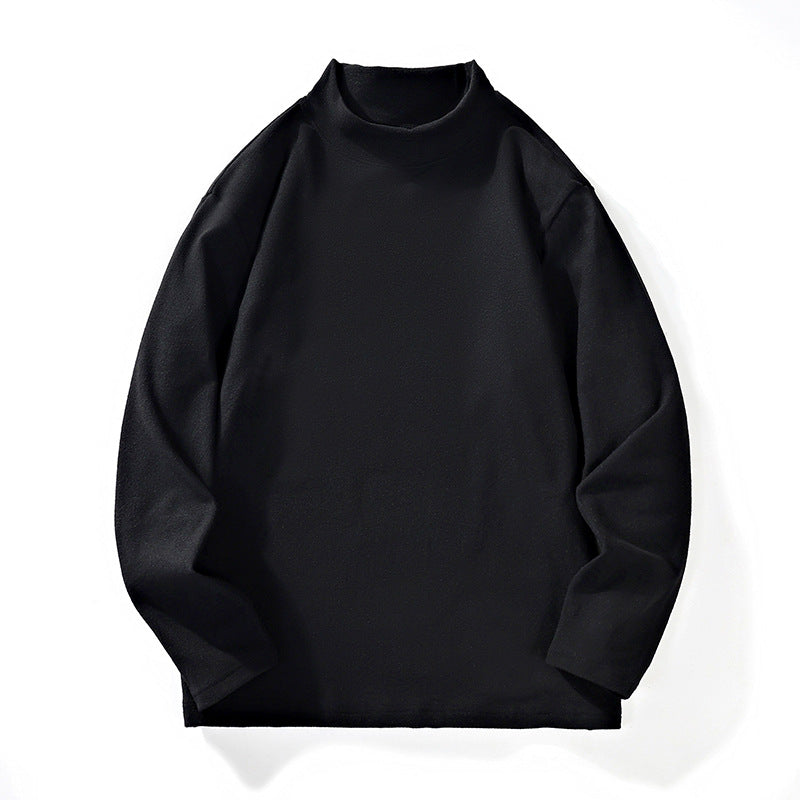 Herren Lässiges Oversize-Mockneck-Longsleeve aus Feinstrick mit verlängertem Schnitt Echo Archiv