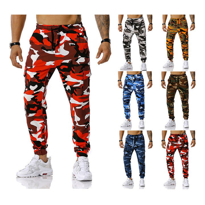 Herren Camouflage Cargo-Hose mit elastischem Bund und praktischen Seitentaschen Echoarchiv