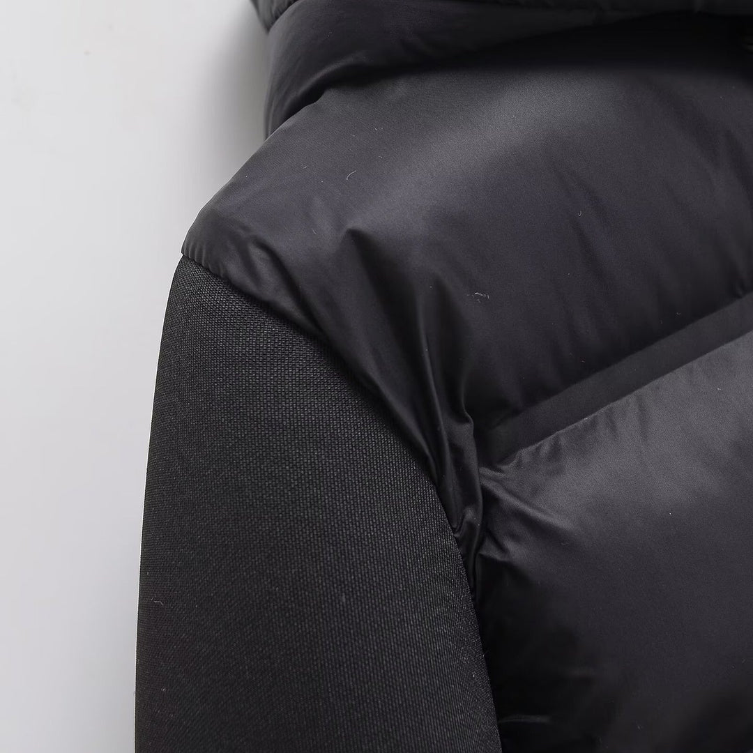 Damen Gekürzte gesteppte Hybrid‑Wattierte Jacke mit Kapuze Echo Archiv