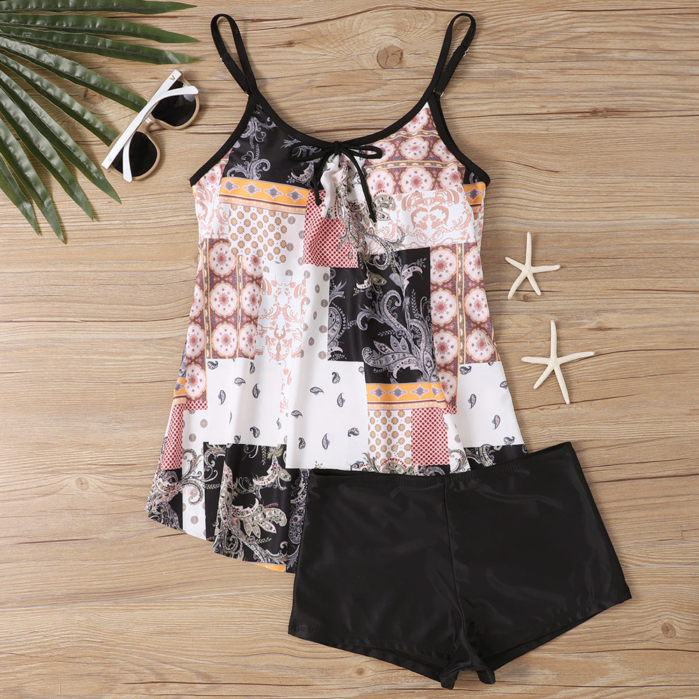 Damen lässiger Strandtop mit Shorts Echo Archiv