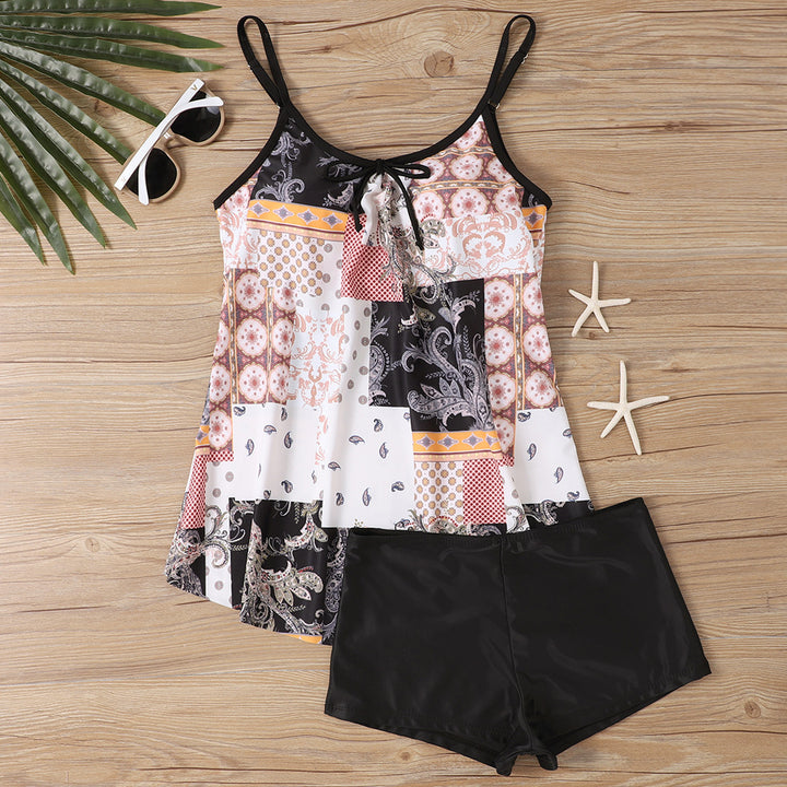 Damen lässiger Strandtop mit Shorts Echo Archiv