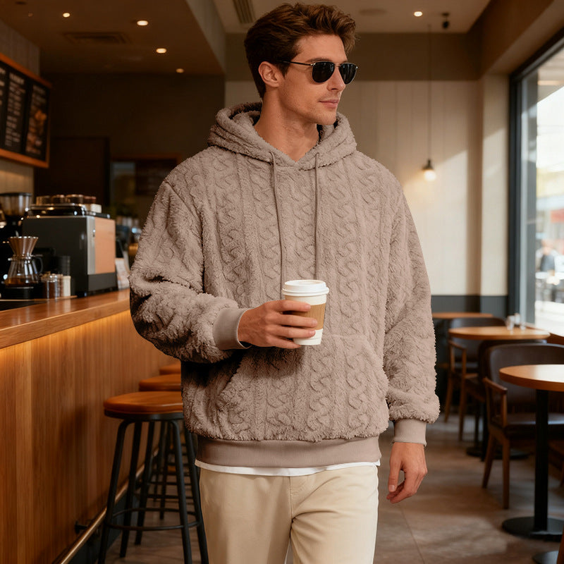 Herren Kuscheliger Kapuzenpullover Echoarchiv