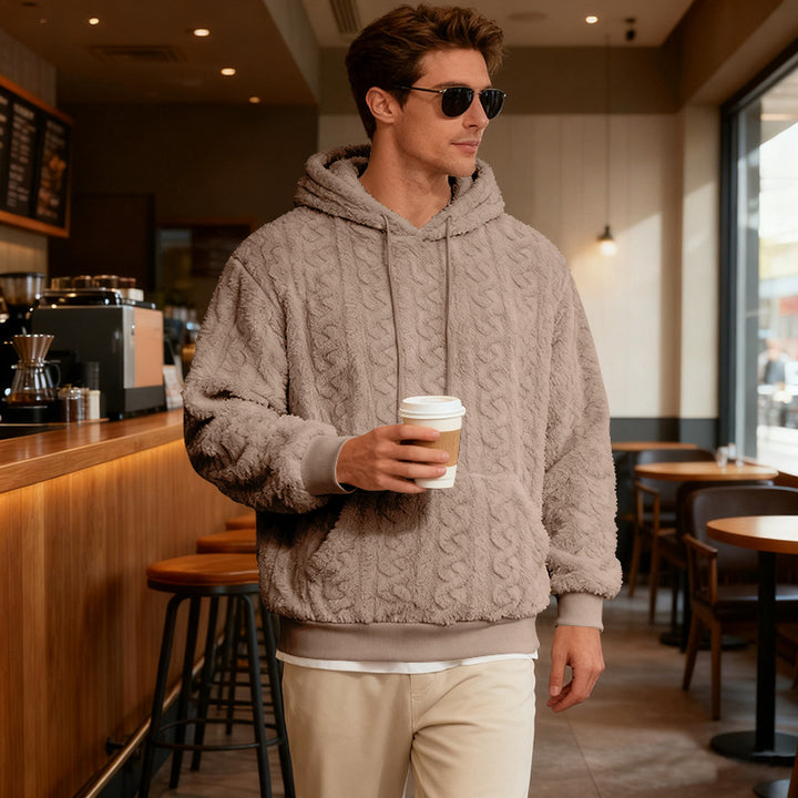 Herren Kuscheliger Kapuzenpullover Echoarchiv