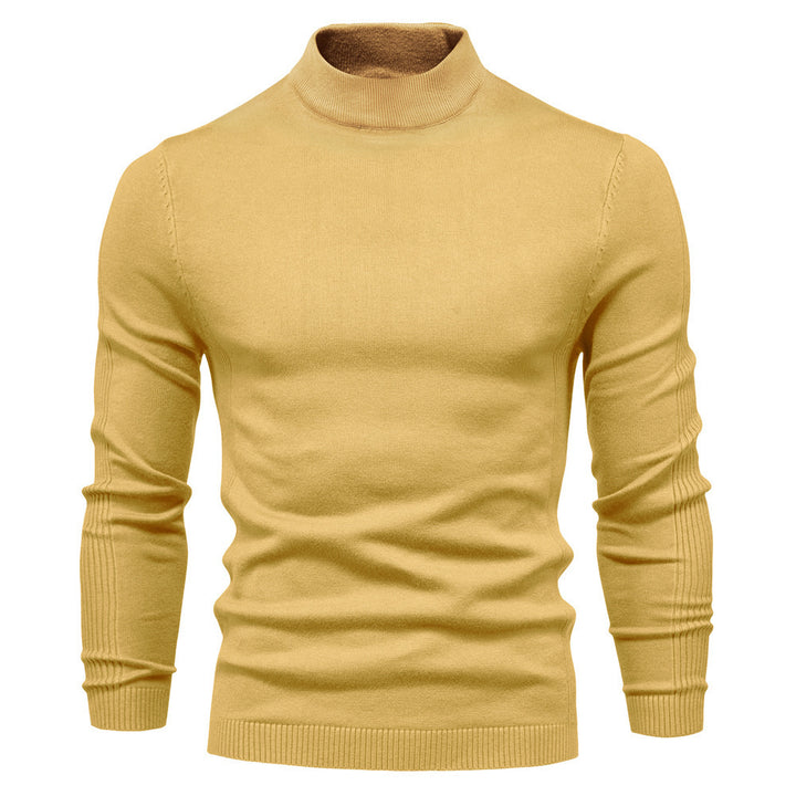 Herren stilvoller Rollkragenpullover aus weicher Merinowolle Echoarchiv