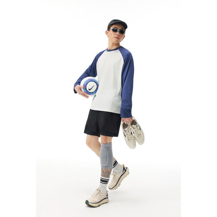Unisex Raglan-Langarmshirt aus leichter Baumwollmischung mit Waffelstruktur Echoarchiv