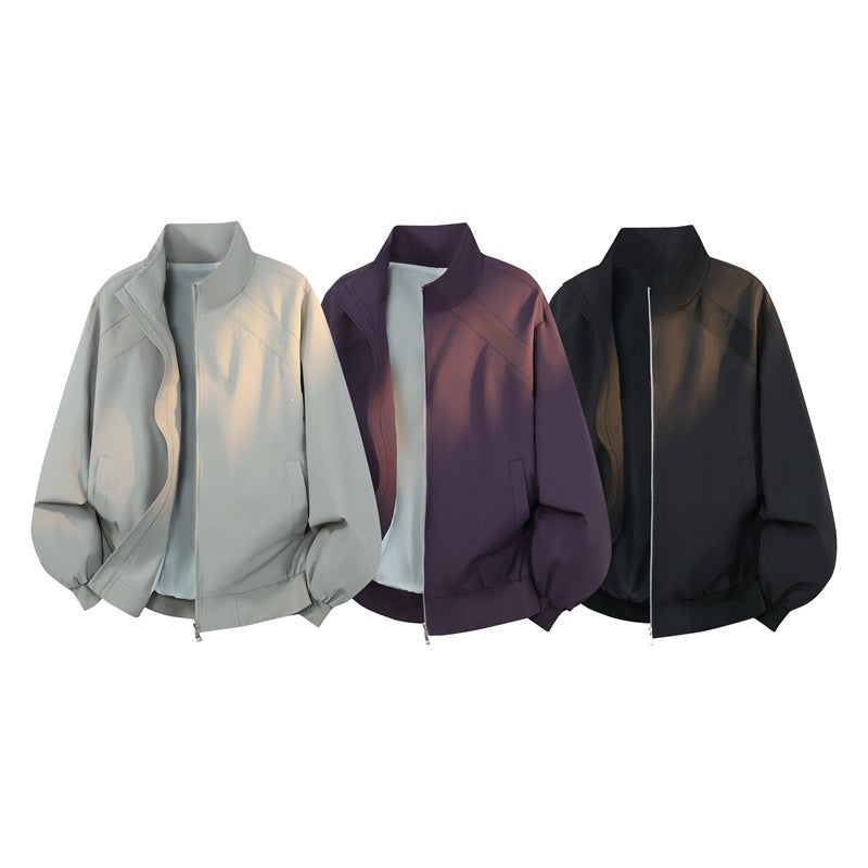 Damen Blouson‑Jacke im Oversize‑Schnitt mit Ballonärmeln, Stehkragen & elastischem Bund Echoarchiv