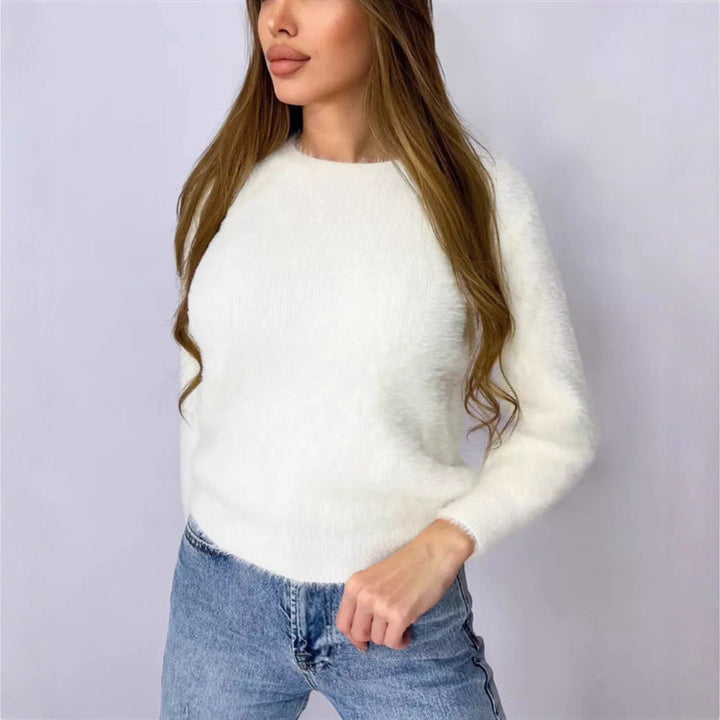 Damen Flauschiger Modischer Pullover Echoarchiv