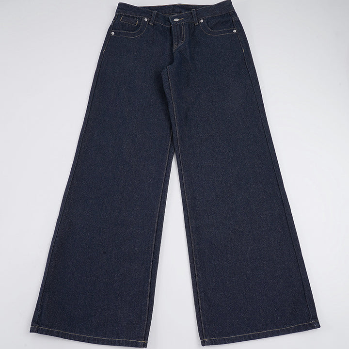 Damen Weite High‑Waist Five‑Pocket Denim-Jeans mit ausgestelltem Bein Echo Archiv