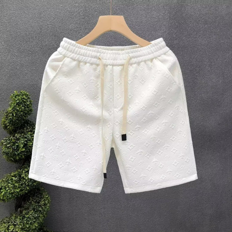 Damen Bequeme Sportshorts mit elegantem Muster Echoarchiv