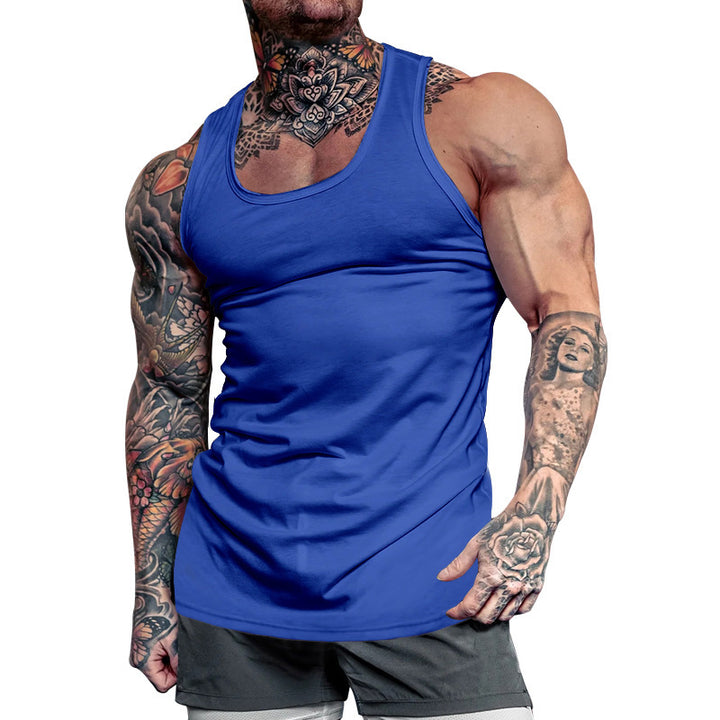 Herren Ärmelloses Sport-Tanktop aus atmungsaktivem Baumwollmix mit feuchtigkeitsableitenden Eigenschaften Echoarchiv