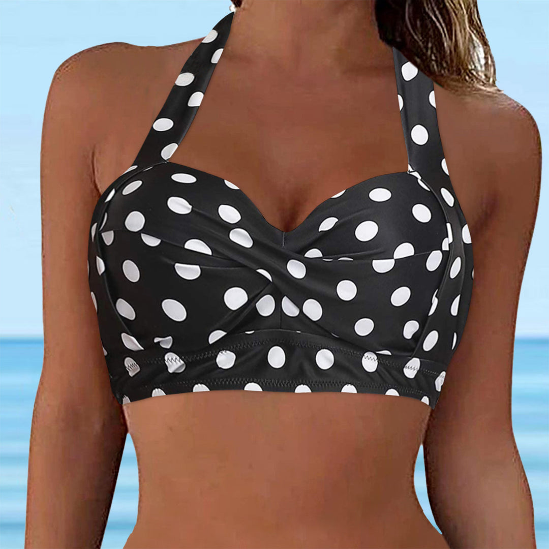 Damen Sportliches Bikinioberteil mit tiefem Ausschnitt und Halter-Design Echo Archiv