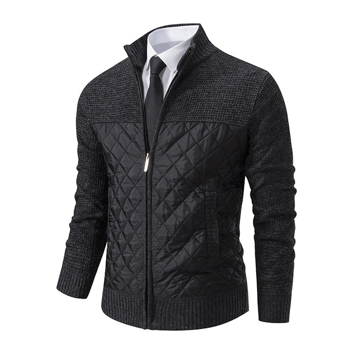 Herren gesteppte Freizeitjacke mit hochschließendem Kragen und praktischen Taschen Echoarchiv