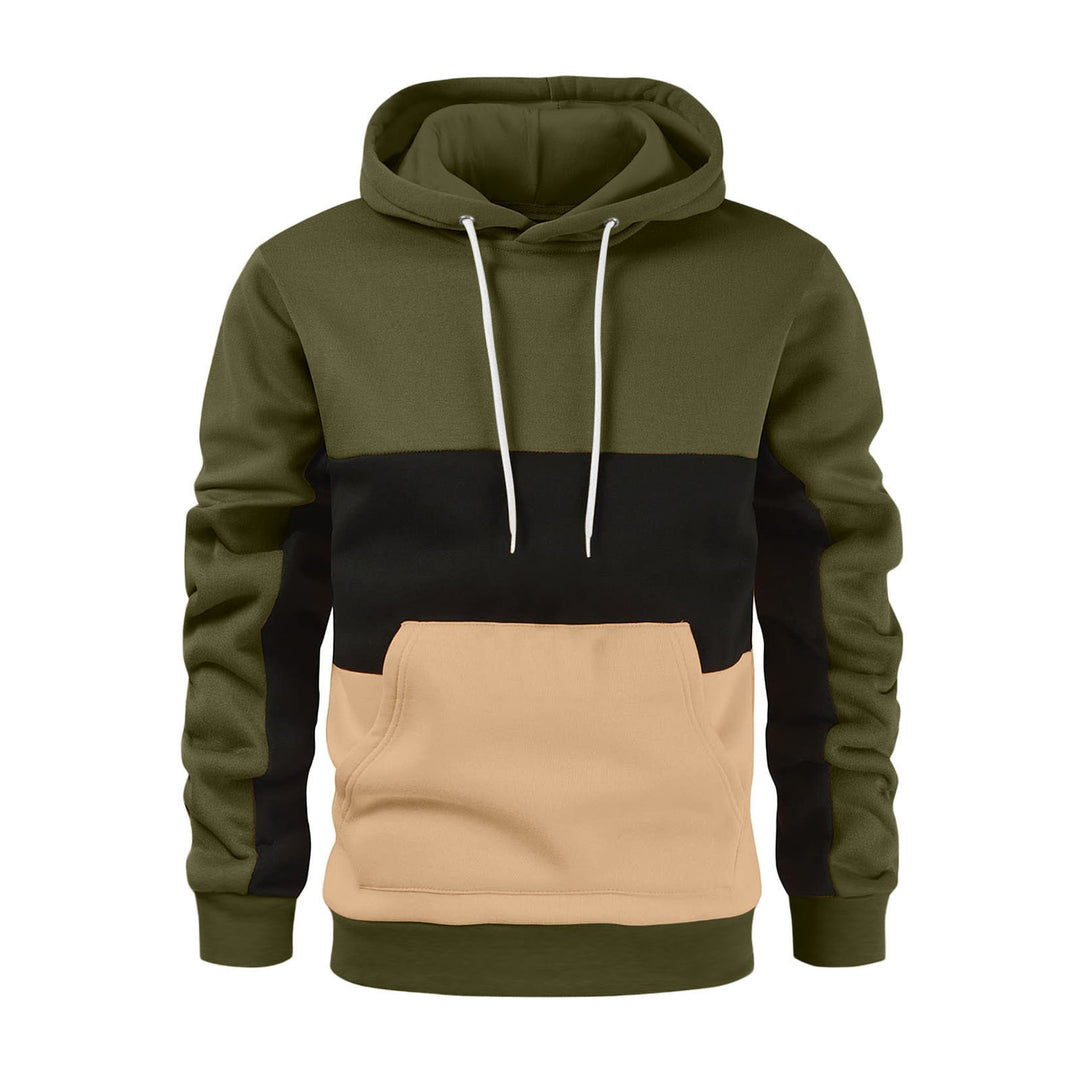 Herren Kapuzenpullover mit modischem Farbblockdesign Echoarchiv